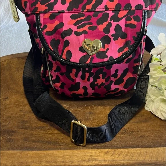 Betsey Johnson Pink and Black Animal Backpack Betsey Johnson small pink backpack with black | Mercari main image 4